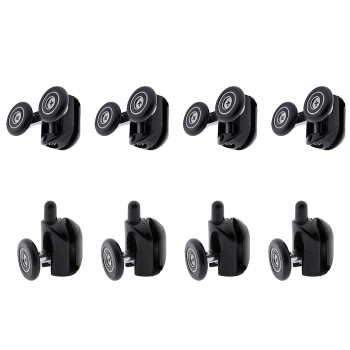 Ролики для душових кабін, комплект ( В-43 А+С ) Верхні подвійні, нижні одинарні сірі.