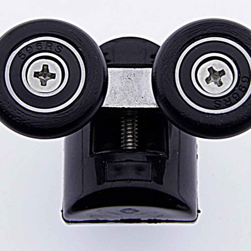 Ролики для душових кабін, комплект ( В-43 А+С ) Верхні подвійні, нижні одинарні сірі.