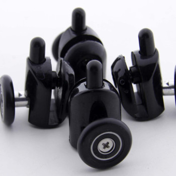 Ролики для душових кабін, комплект ( В-43 А+С ) Верхні подвійні, нижні одинарні сірі. 26 мм