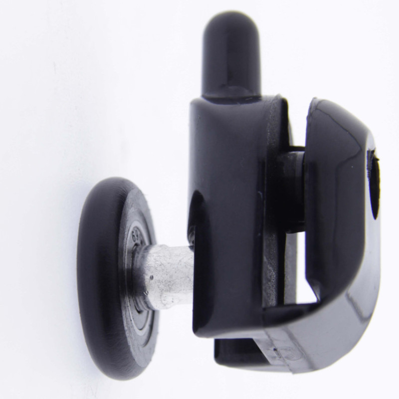 Ролики для душових кабін, комплект ( В-43 А+С ) Верхні подвійні, нижні одинарні сірі. 26 мм