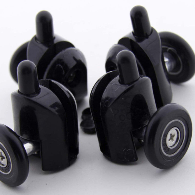Ролики для душових кабін, комплект ( В-43 А+В ) чорні 26 мм.