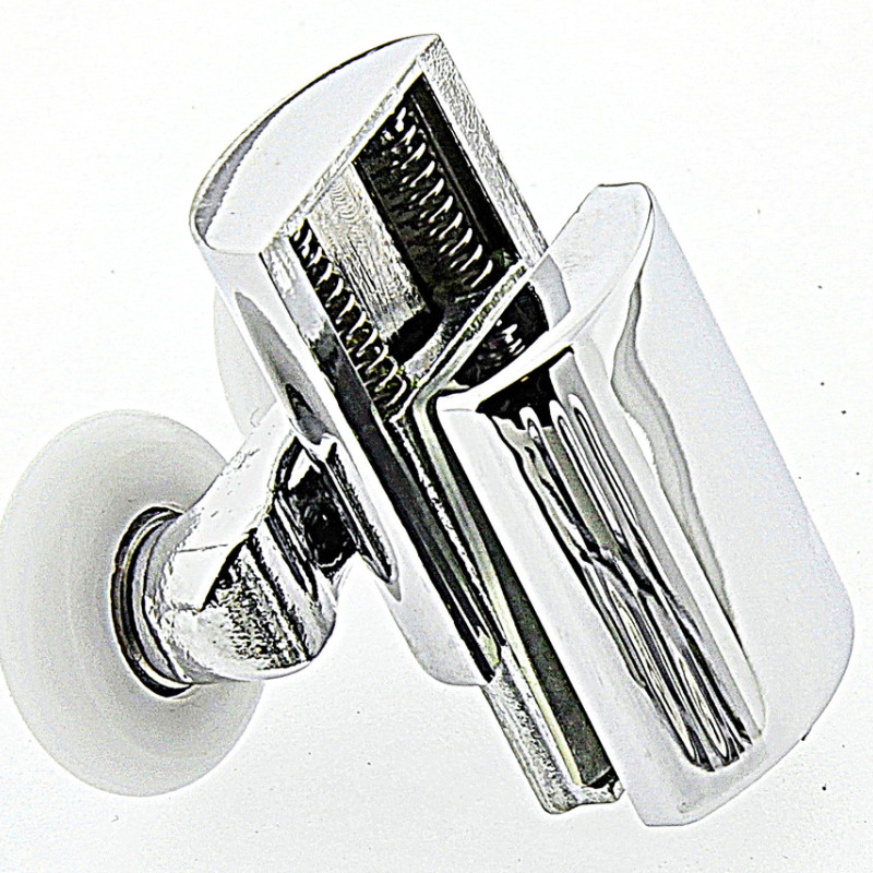 Ролики для душової кабіни подвійні, нижні, натискний ( В628 А ) 26 мм.