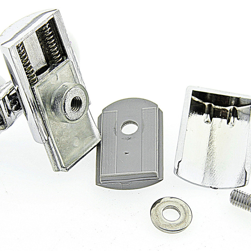 Ролики для душової кабіни подвійні, нижні, натискний ( В628 А ) 26 мм.