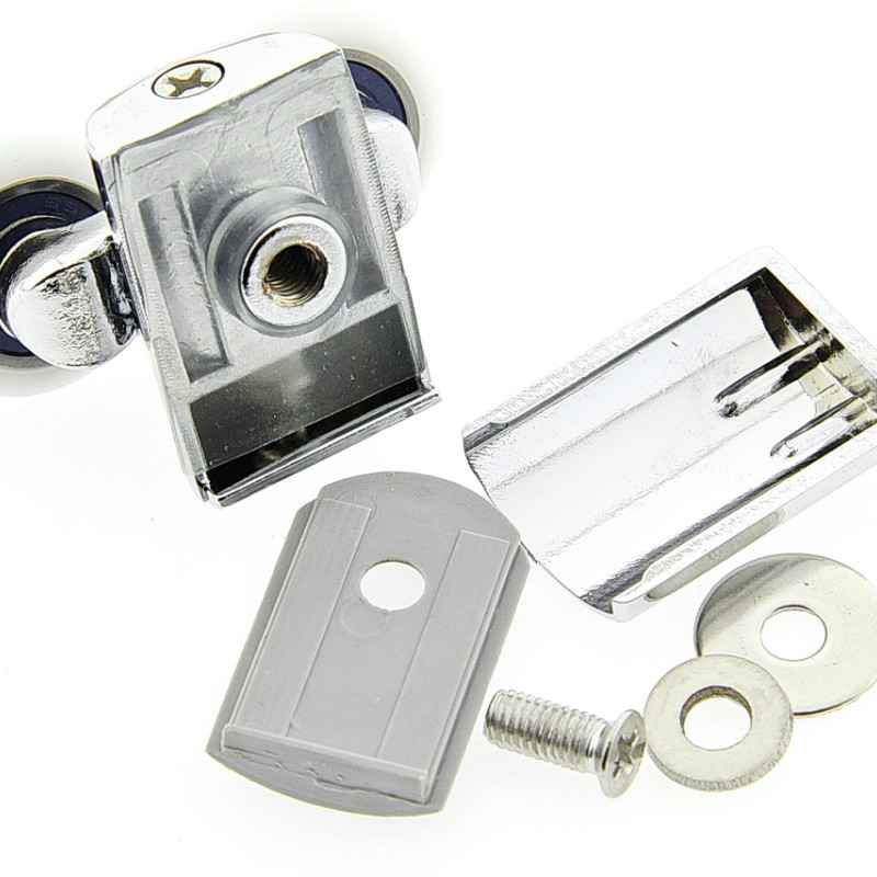 Ролики для душової кабіни подвійні, хромований, верхній ( В628 В ) 26 мм.